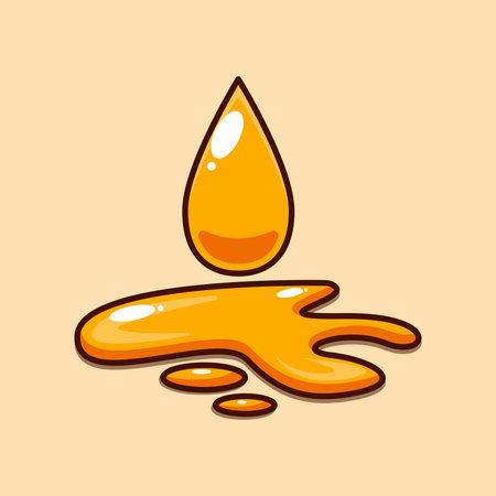 cooking oil - cartoon vector illustration. design element for poster, brochure, web, mascot, sticker, logo and icon.のイラスト素材