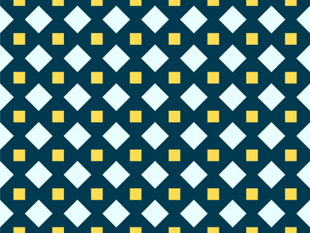 Seamless pattern with rhombuses in blue and yellow colors