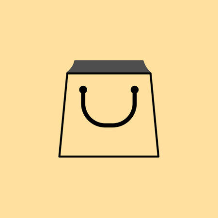 Shopping bag icon. Shopping bag icon. Flat design style.のイラスト素材