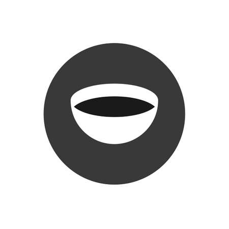 bowl icon. Sign of kitchen. vector illustration.のイラスト素材