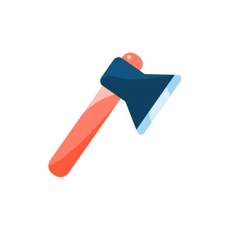 Flat icon of the axe. Element of construction tools for mobile concept and web apps.のイラスト素材