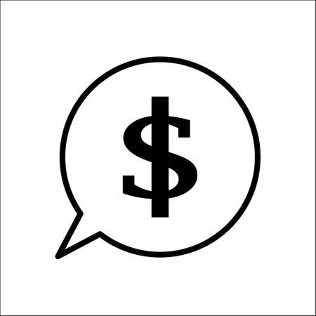 dollar sign money icon. Vector illustration.のイラスト素材