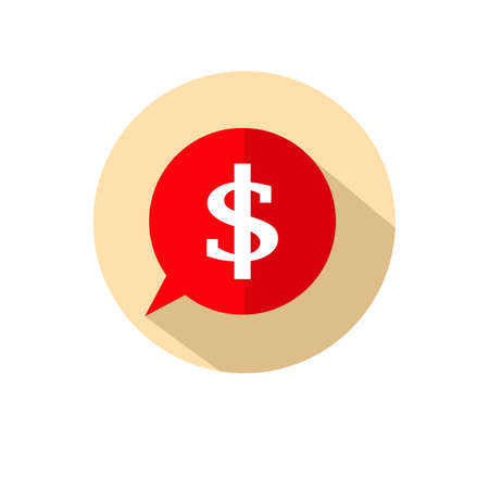 dollar sign money icon. Vector illustration.のイラスト素材