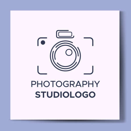 Modern photography studio vector design for corporate identity.のイラスト素材