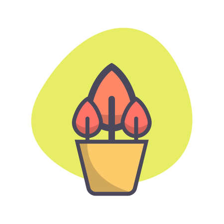 Simple flower flat icon design illustration, Can be used for many purpose.のイラスト素材