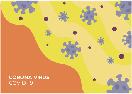 corona virus background design illustration, Can be used for backdrop and many more.のイラスト素材