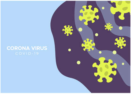 corona virus bakcground design illustration, can be used for many purpose.のイラスト素材