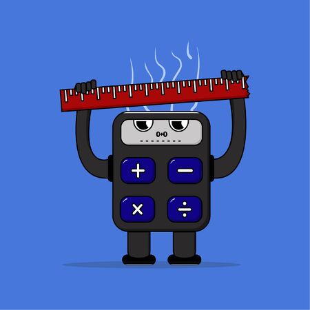 Calculator Robot Vectorのイラスト素材