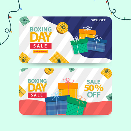 Special offer banner or gift card design for Christmas banner advertisementのイラスト素材