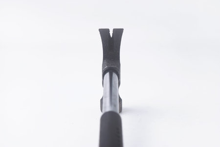 Close Up Photo of a hammer seen from above. Hammers are used as tools for craftsmen. The hammer is...