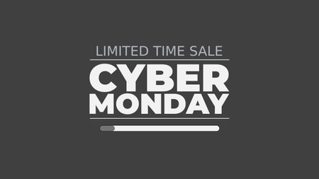Cyber Monday sale, limited time discount, get what you need, ASAP.のイラスト素材