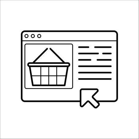 buy online. buy at a discount for a limited time. online storeのイラスト素材