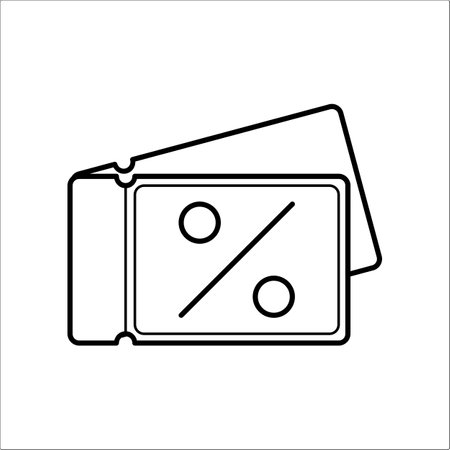 discount coupons on black friday and cyber mondayのイラスト素材