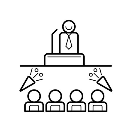 happy election day icon, choose according to your conscience, not for bribes.のイラスト素材