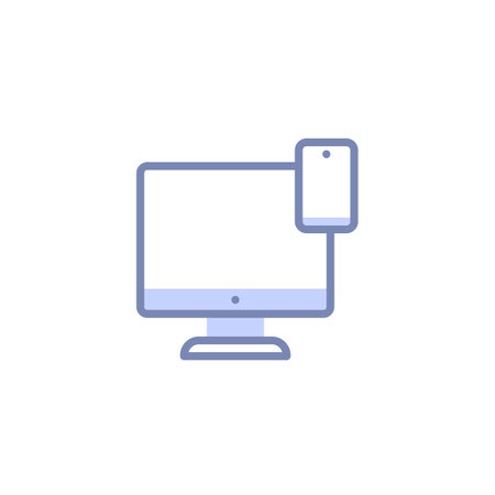 Computer Mobile Responsive: Responsive Computing Solutions for Your Businessのイラスト素材