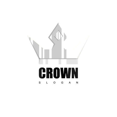 Crown Logo Design Vectorのイラスト素材