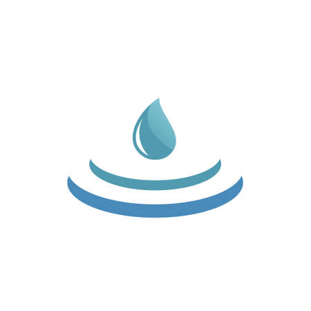 Drop Water Logo Design Templateのイラスト素材