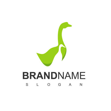 Goose Logo, Goose And Duck Farm Logo Design Inspirationのイラスト素材