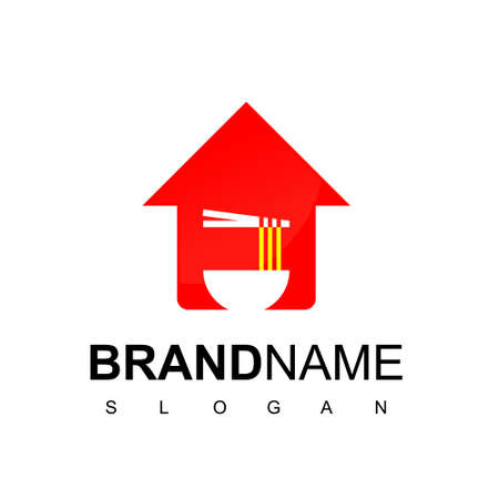 Noodle House Logo Design Vectorのイラスト素材