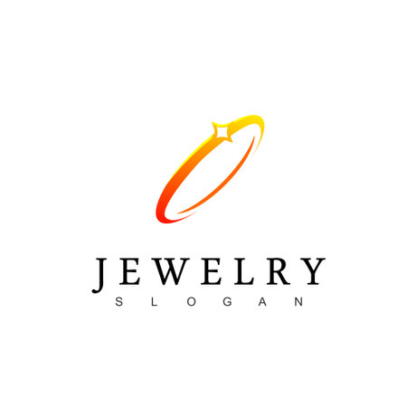 Jewelry Logo Design Templateのイラスト素材