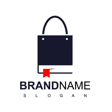 Book And Bag For Book Store Logoのイラスト素材