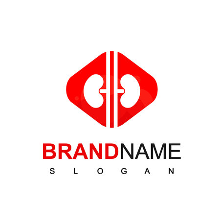 Silhouette Urology Logo, For Health Care Or Medicine Companyのイラスト素材