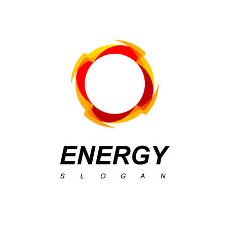 Circle Thunder Bolt, Energy designのイラスト素材