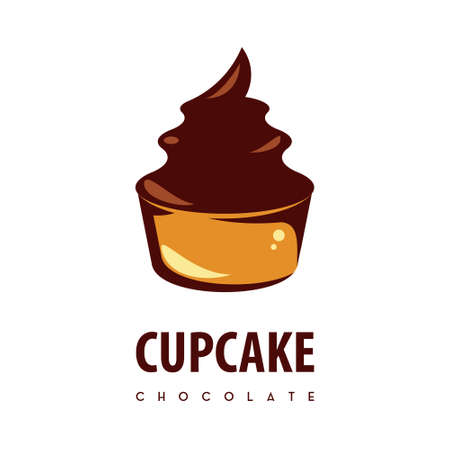 Chocolae Cupcake Logoのイラスト素材