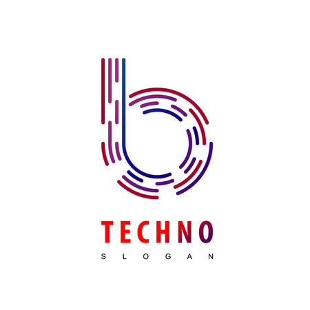 Letter B Tchnology Logoのイラスト素材
