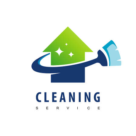 Cleaning Service Logoのイラスト素材