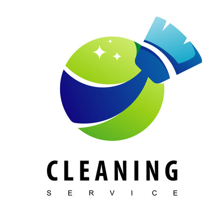Cleaning Service Logoのイラスト素材