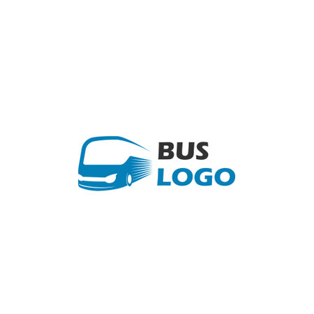 Bus Logo, Logistic And Travelのイラスト素材