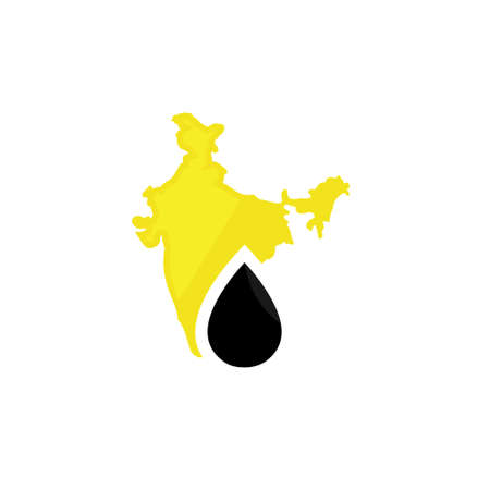 India Oil Company Logo Design Inspirationのイラスト素材