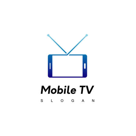 Mobile TV, Smart Phone Channel Logo Design Inspirationのイラスト素材