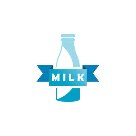 Milk Label Logo Design Inspirationのイラスト素材