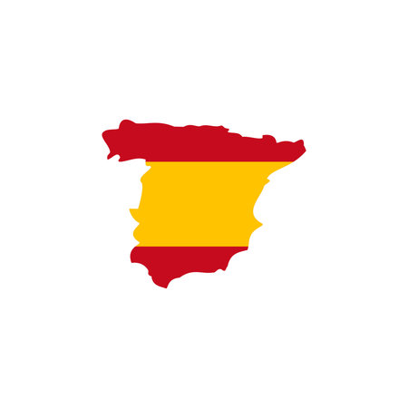 Spain Map Design Inspirationのイラスト素材