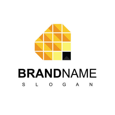 Pixel Pencil Logo Design Templateのイラスト素材