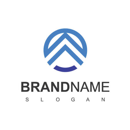 Real Estate Logo design template.  Roofing logo vector.のイラスト素材