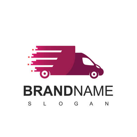 Fast Truck Logo Expedition And Logisticのイラスト素材