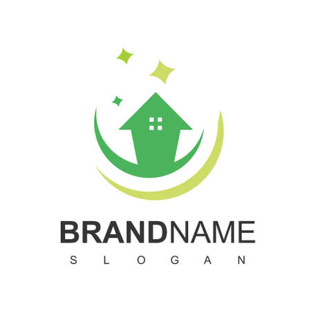Green House, Real Estate Logoのイラスト素材