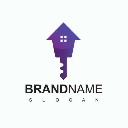 Real Estate Logo Design Templateのイラスト素材