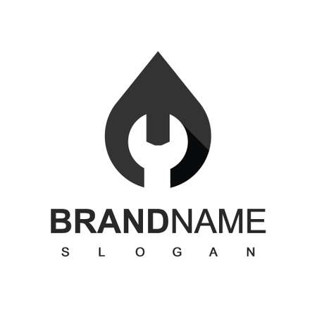 oil Company Logo, Oil Maintenance Symbolのイラスト素材