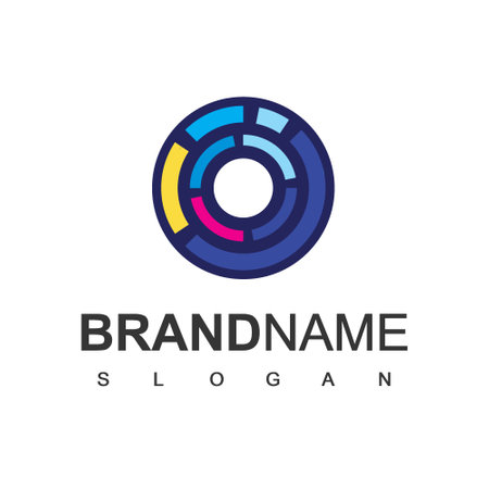 World Of Technology Logo Design Templateのイラスト素材