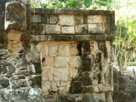 Maya pyramid temple ruins Chichen Itza in Yucatan, Mexicoの写真素材