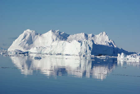 Big iceberg in Ilulissat fjord, Greenlandの写真素材