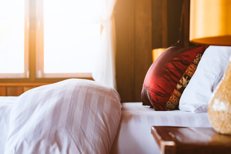 Luxury bedroom interior design. Concept vintage process styleの写真素材