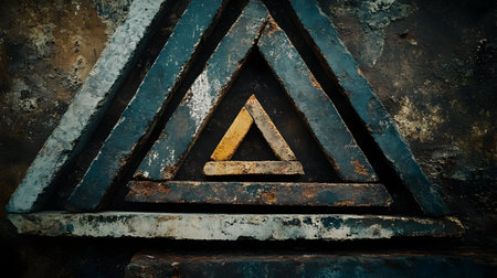 Abstract Geometric Triangle Background Illustrationの素材