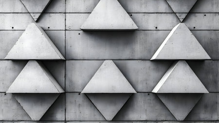 Abstract Concrete Triangle Wall Texture Backgroundの素材