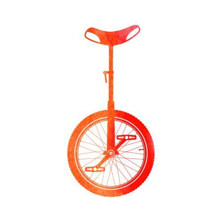 Color monocycle symbol.のイラスト素材