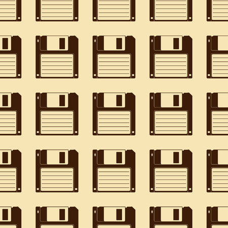 Diskette seamless pattern.のイラスト素材